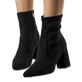 PA1 Black ankle boots on the Kensley post