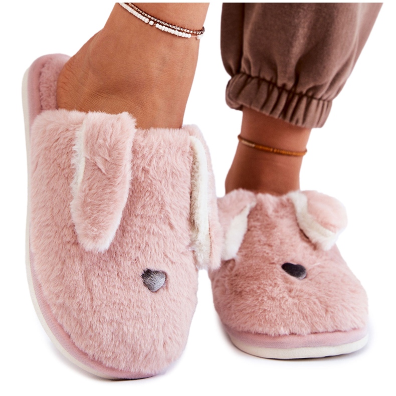 Women's Light Purple Fur Slippers Remmi violet