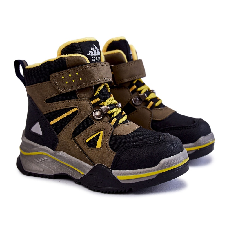 PE1 Children's Booties Trappers Warmed With Wool Khaki Marco black green yellow