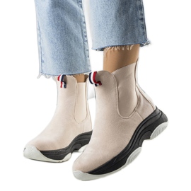 BM Takani beige insulated boots