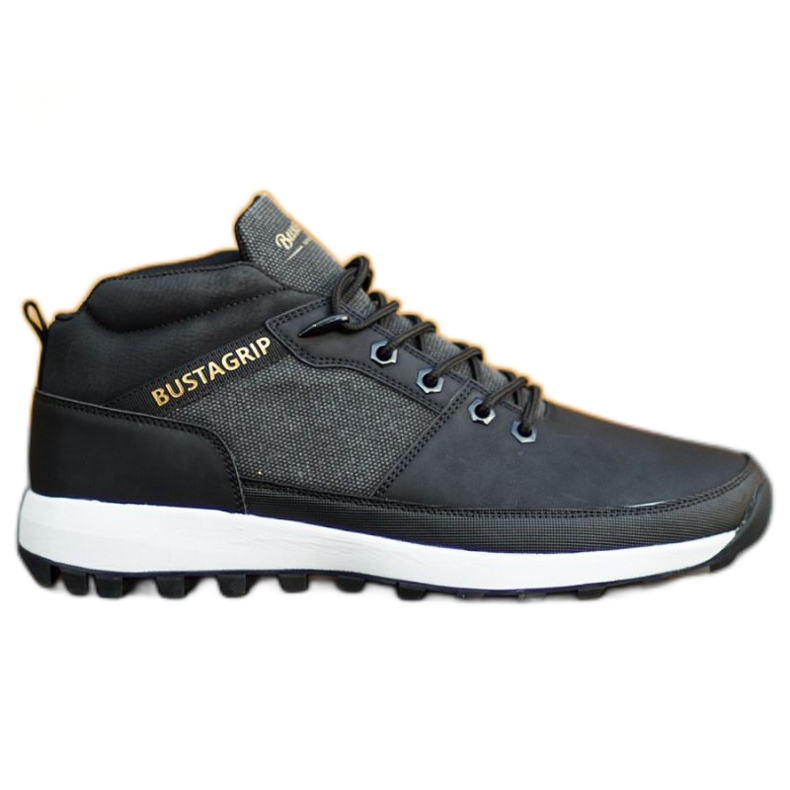Leather sneakers shoes Trax Bustagrip M MRM7A black