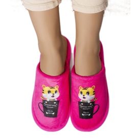 Neon pink soft Catcup slippers