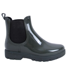 BM Women's galoshes short Jodhpur boots Essence Green