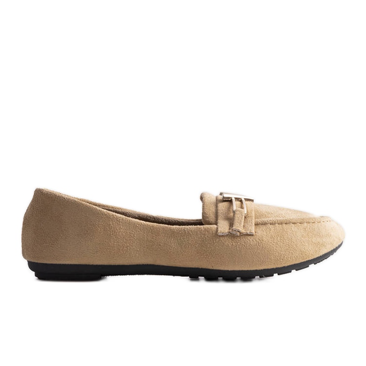 Beige women's Gimen loafers