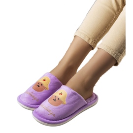 Purple soft slippers from Diealings