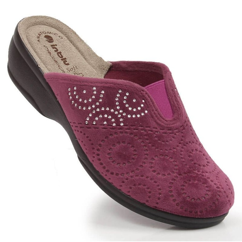 Comfortable slippers with elastic band Inblu ARC22 red