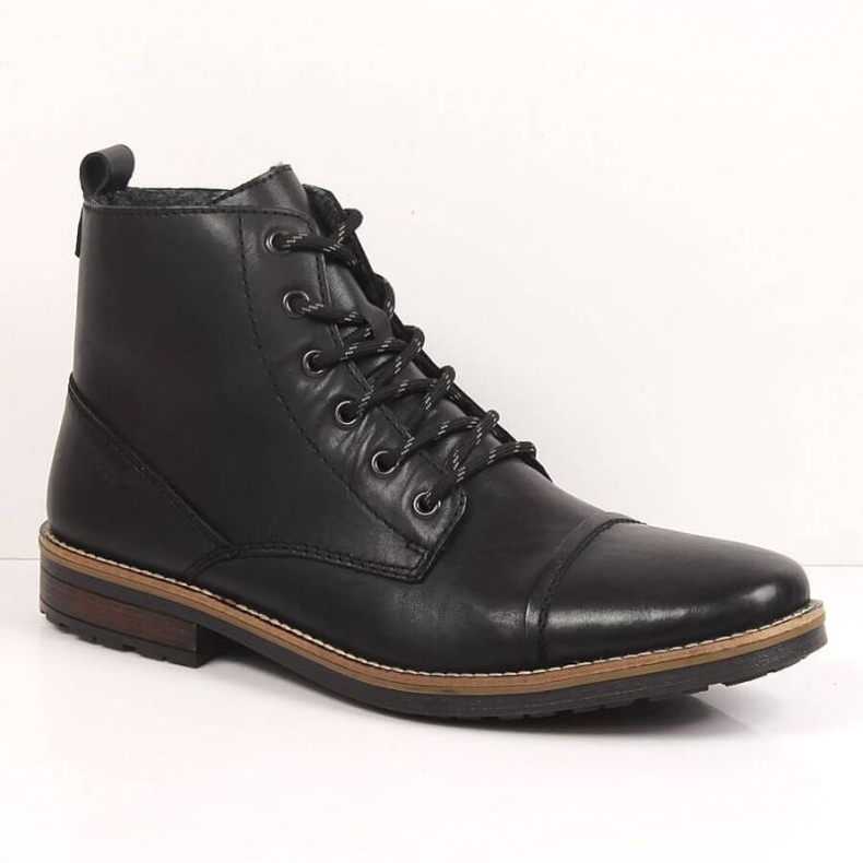 Leather insulated boots Rieker M RKR550 black