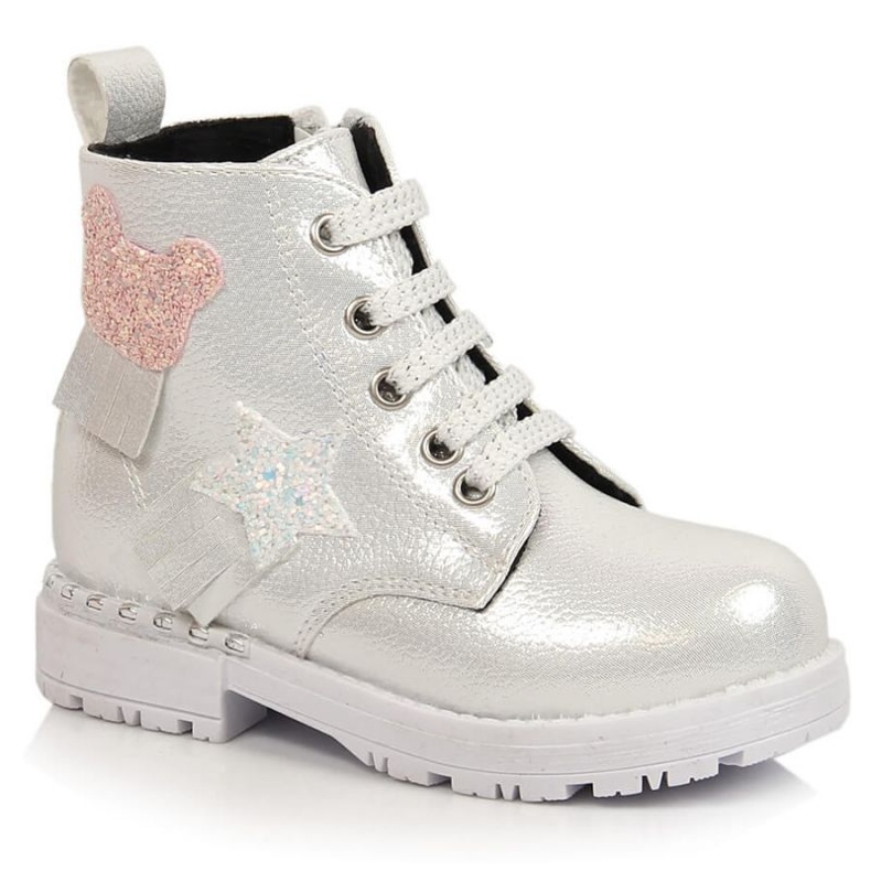 Shimmering insulated boots Potocki Jr WOL121C silver