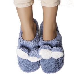 PA1 Rabit blue soft slippers