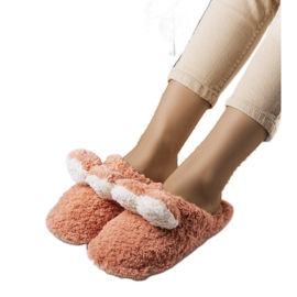 Dark pink soft Rabit slippers