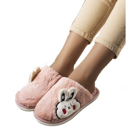 Light pink soft Half Bunny slippers