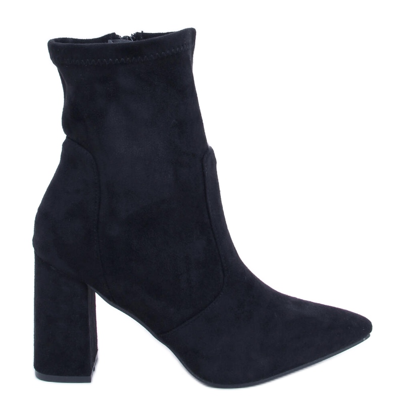 PA1 Suede heeled boots from Natalie Black