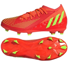 Adidas Predator Edge.3 Fg Jr GW0980 football shoes oranges and reds