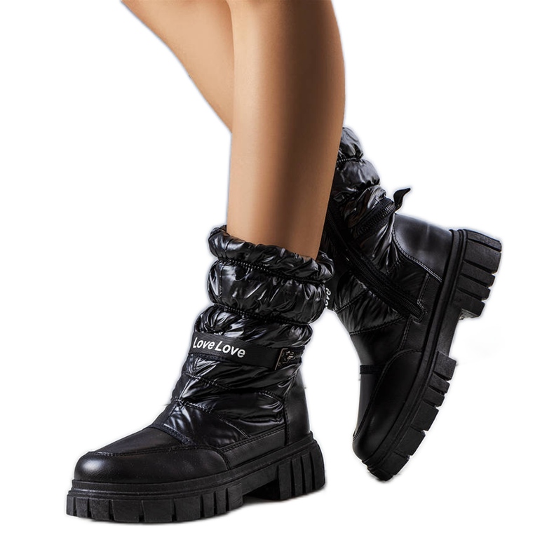 LoveXsnow black snow boots