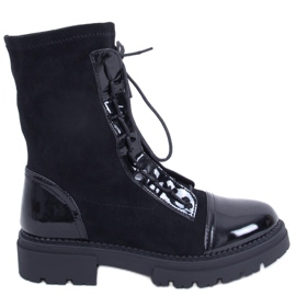 BM Cyrus Black women's work boots
