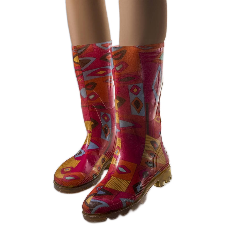 Orange women's wellies from Massby