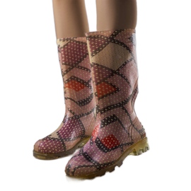 Pink high boots from Massby