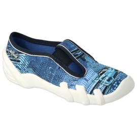 Befado children's slippers 290X270 blue-car