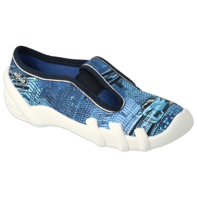Befado children's slippers 290X270 blue-car