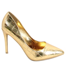 BM Women's Crown Gold Metallic Stilettos golden BM Women's Crown Gold Metallic Stilettos golden