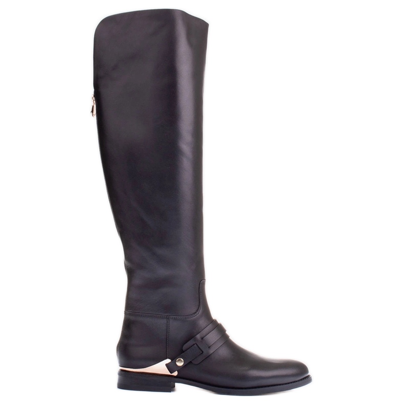 Marco Shoes Leather boots with decoration black
