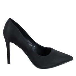 PA1 Women's satin high heels Talia Black PA1 Women's satin high heels Talia Black