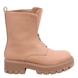 PA1 Laura Camel military boots beige