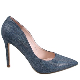 PA1 Women's Halsey Gun iridescent heels navy blue multicolored