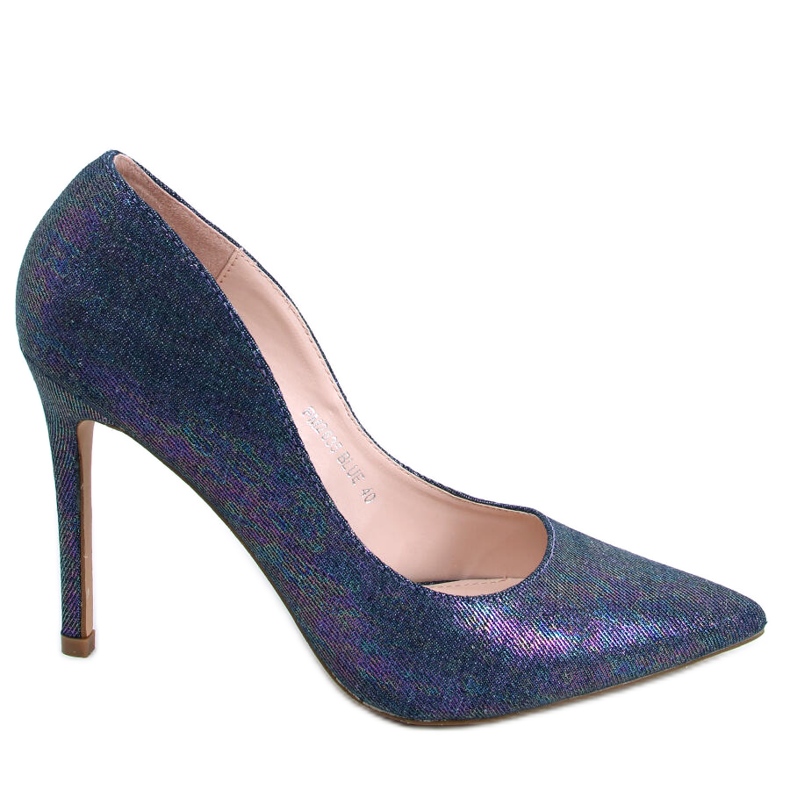 PA1 Halsey Blue women's iridescent heels navy blue multicolored