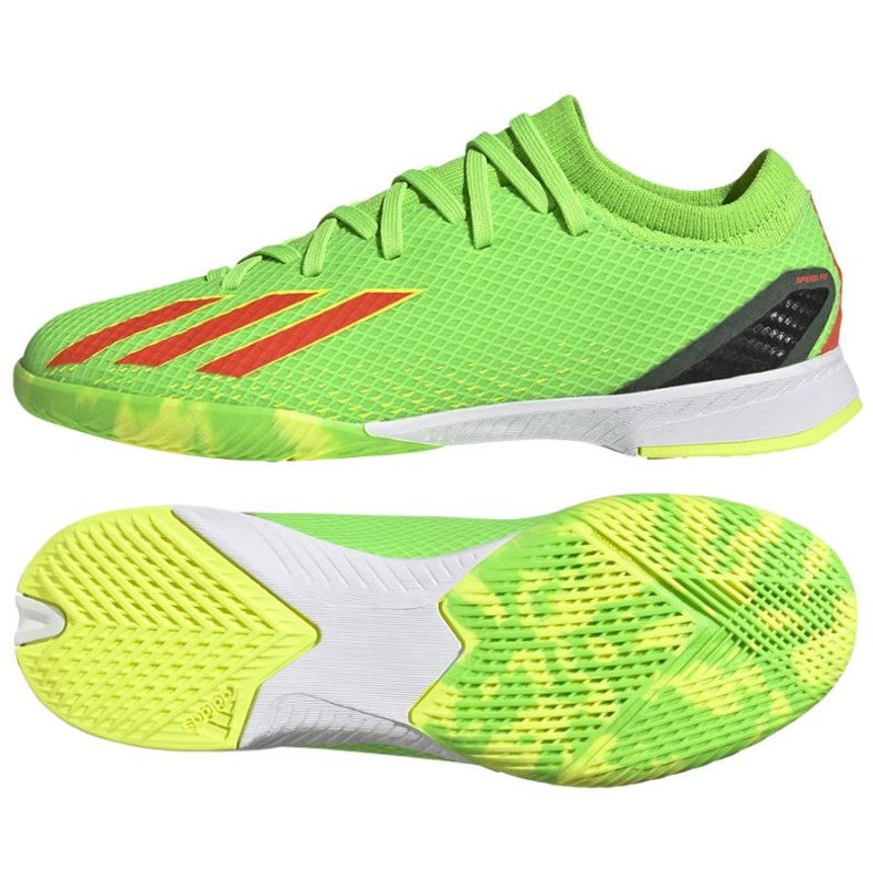 Adidas X Speedportal.3 In Jr GW8468 football shoes green green Adidas X Speedportal.3 In Jr GW8468 football shoes green green