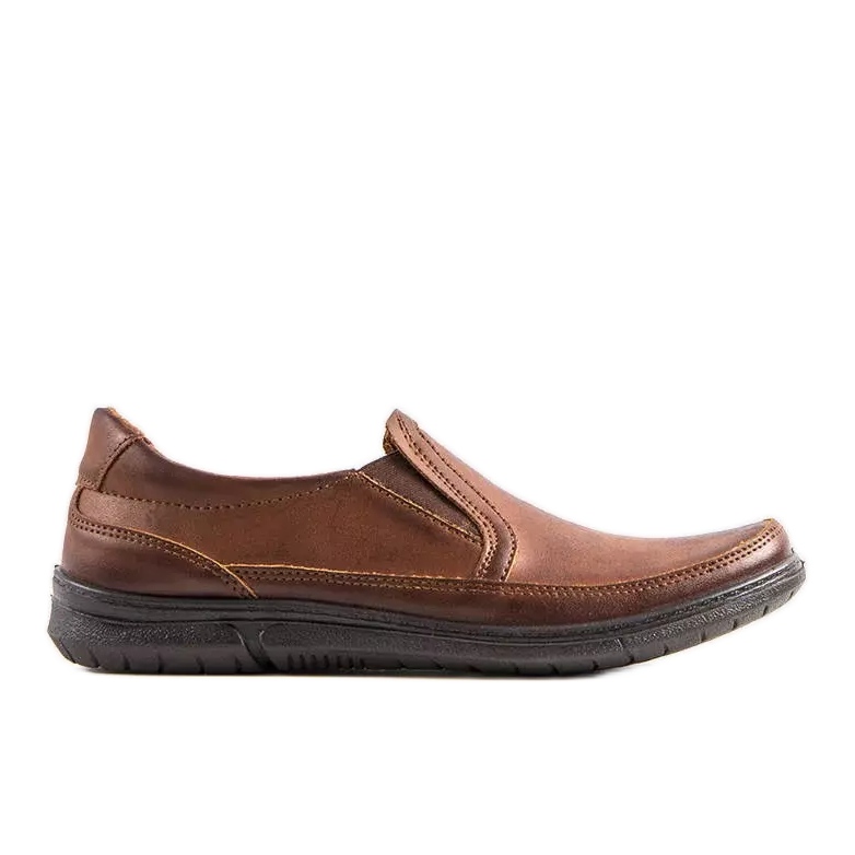 BM Men's brown slip-on shoes from Lazar