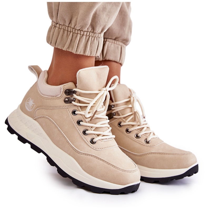 PA1 Women's Warm Trekking Shoes Trappers Light Beige Otto