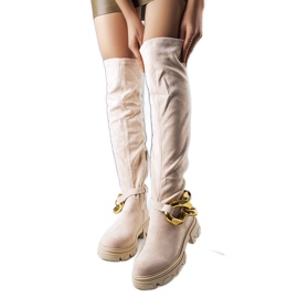 Beige high boots from Rero Beige high boots from Rero