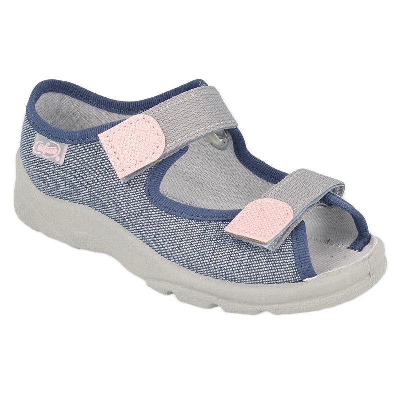 Befado children's sandals with velcro 969X167 blue-gray