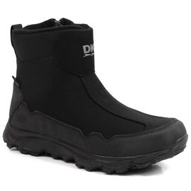Waterproof youth snow boots insulated trekking black DK 2462