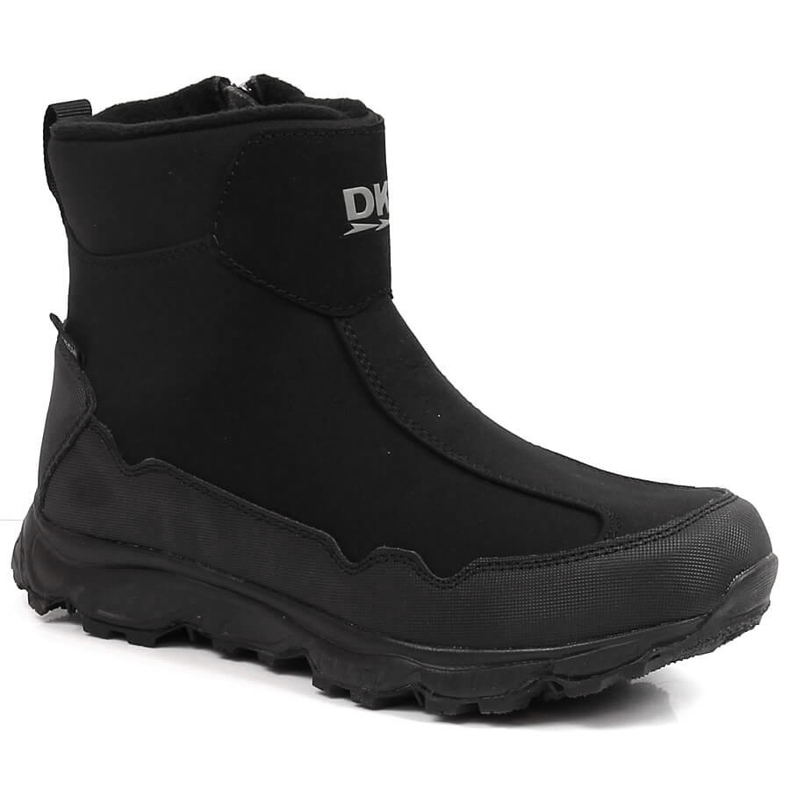 Waterproof youth snow boots insulated trekking black DK 2462