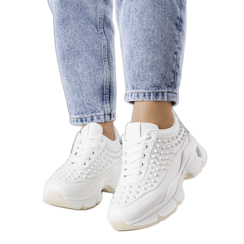 BM Suzeta women's white sneakers