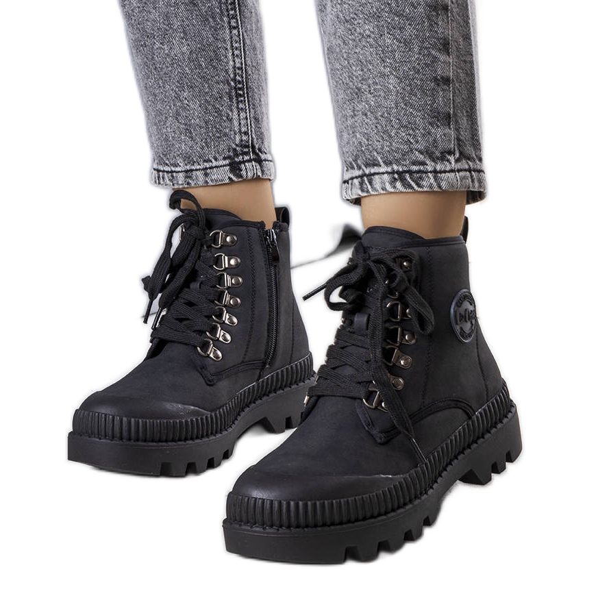 Lee cooper black boots best sale