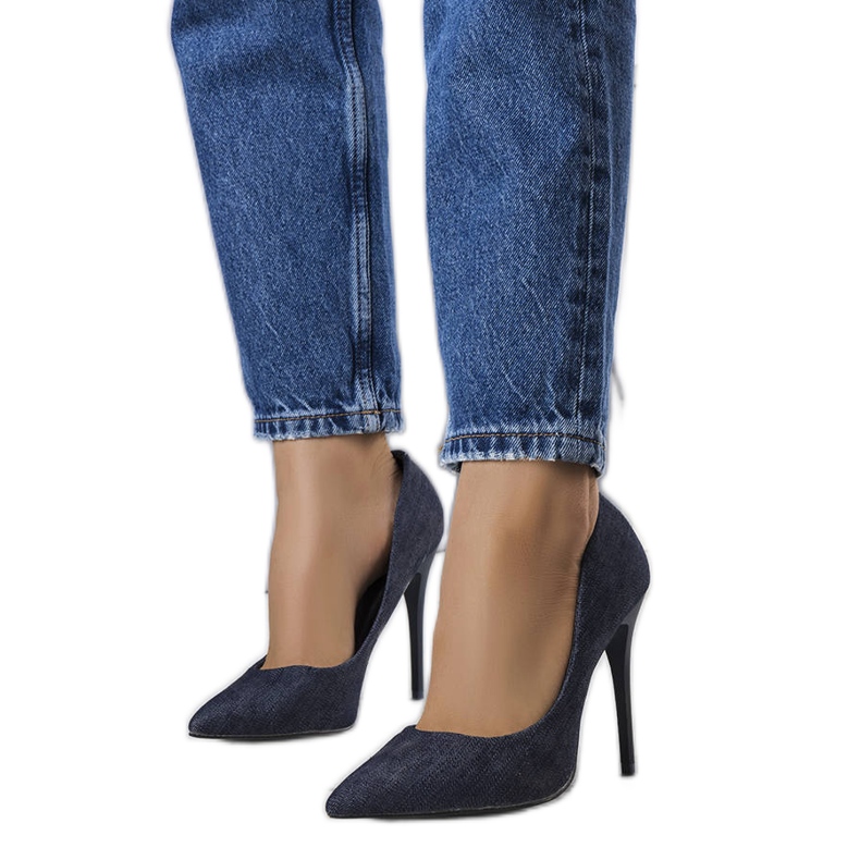 Imard navy high heels blue