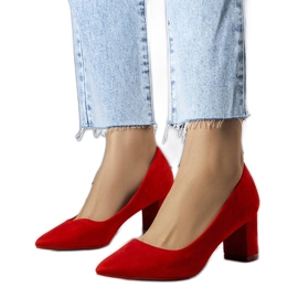 BM Demiki red high heel pumps