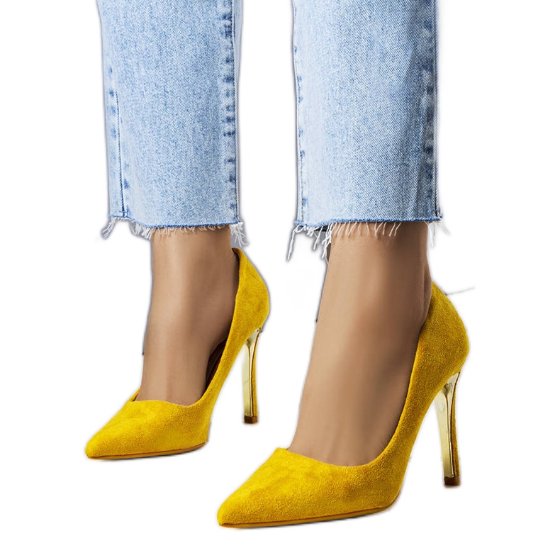 BM Yellow Centi heels
