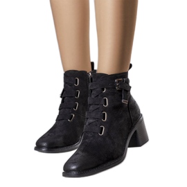 Black insulated ankle boots from Klinte