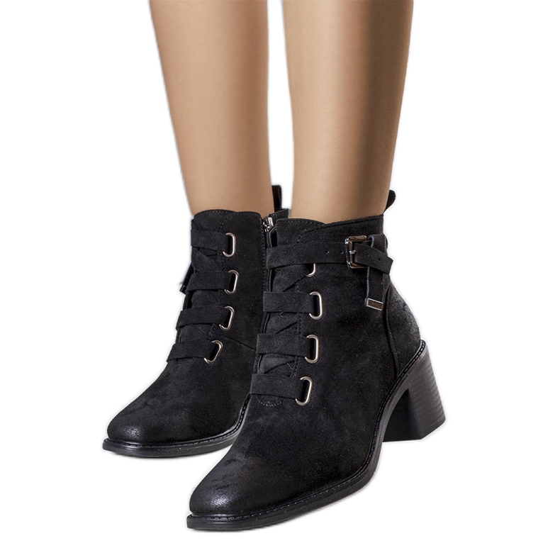 Black insulated ankle boots from Klinte