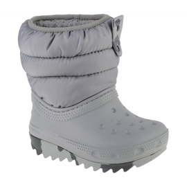 Crocs Classic Neo Puff Boot Toddler 207683-007 shoes grey