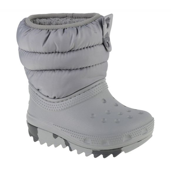 Crocs Classic Neo Puff Boot Toddler 207683-007 shoes grey