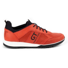 Polbut Men's casual leather shoes 2111P red Polbut Men's casual leather shoes 2111P red