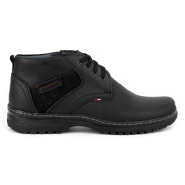Olivier Men's winter leather boots 219GT black Olivier Men's winter leather boots 219GT black