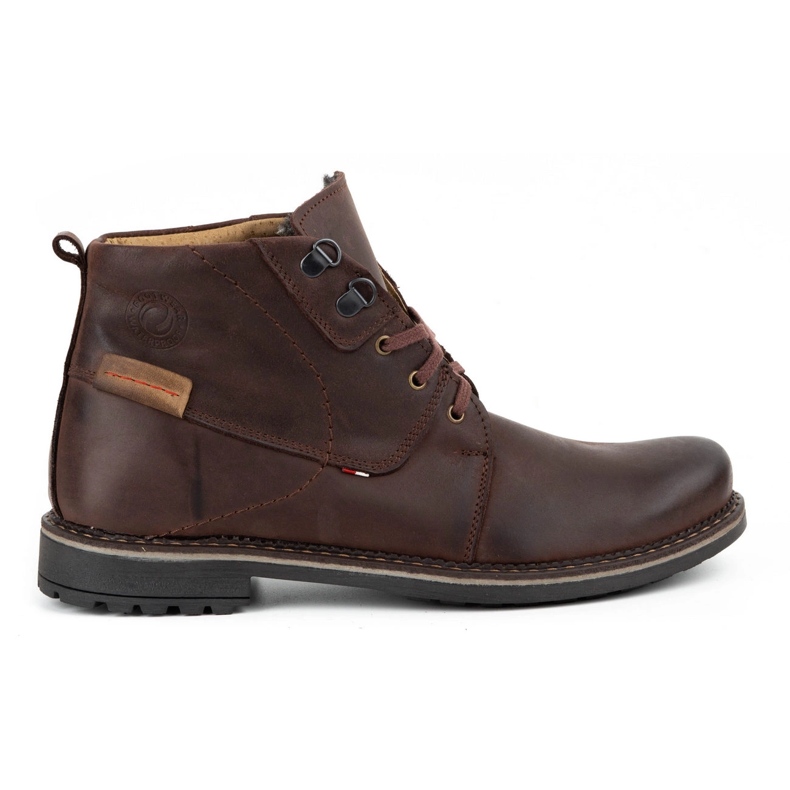 Olivier Men's winter leather boots 151GT brown Olivier Men's winter leather boots 151GT brown