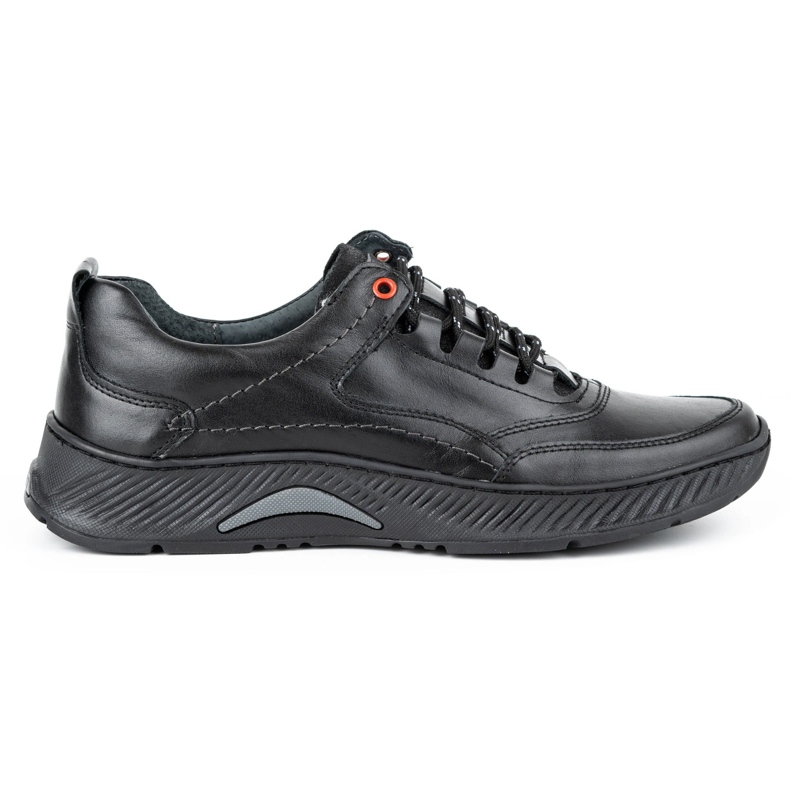 KOMODO Sport 922K black leather men's shoes