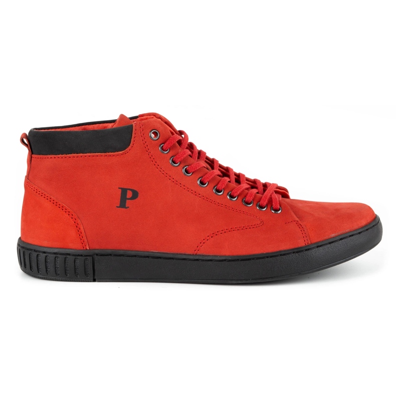 Polbut Men's leather creepers shoes 2108sw red Polbut Men's leather creepers shoes 2108sw red
